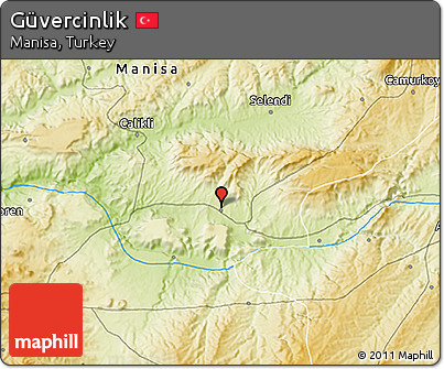 Physical 3D Map of Güvercinlik