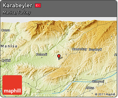 Physical 3D Map of Karabeyler