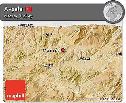 Satellite 3D Map of Avşala