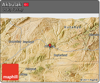 Satellite 3D Map of Akbulak