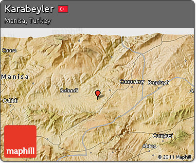 Satellite 3D Map of Karabeyler