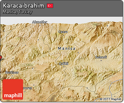 Satellite 3D Map of Karacaibrahim