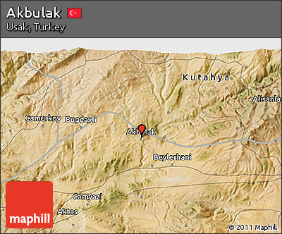 Satellite 3D Map of Akbulak