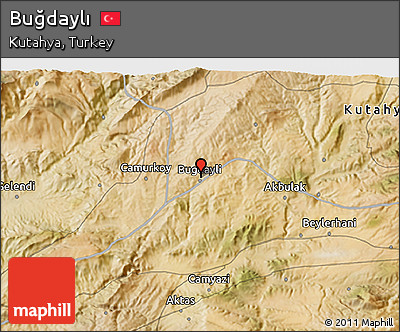 Satellite 3D Map of Buğdaylı