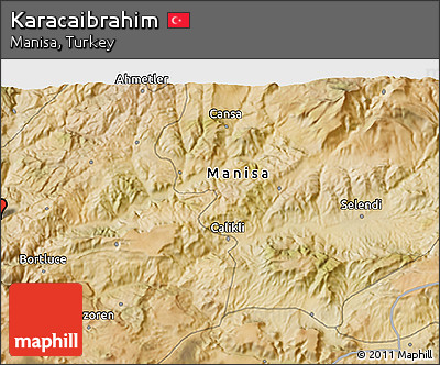 Satellite 3D Map of Karacaibrahim