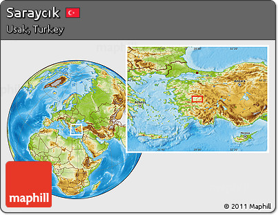 Physical Location Map of Saraycık