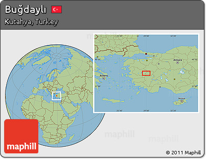 Savanna Style Location Map of Buğdaylı