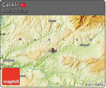 Physical Map of Çalıklı