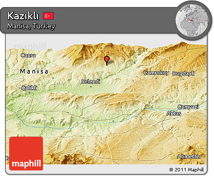 Physical Panoramic Map of Kazıklı