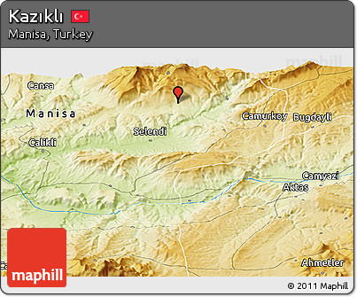 Physical Panoramic Map of Kazıklı