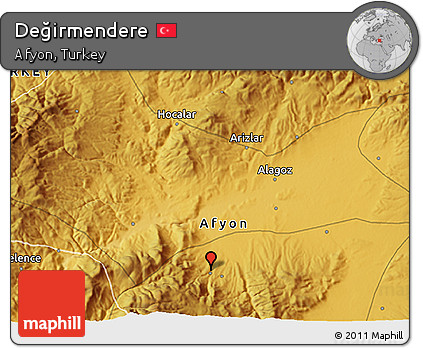 Physical 3D Map of Değirmendere