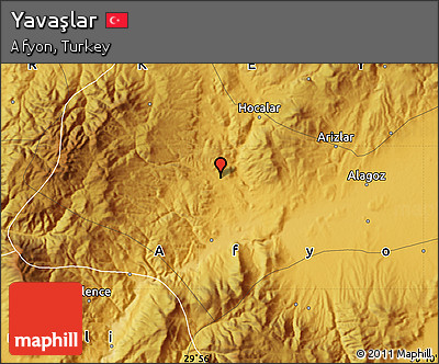 Physical Map of Yavaşlar