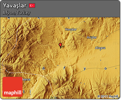 Physical Map of Yavaşlar