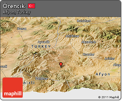 Satellite Panoramic Map of Örencik