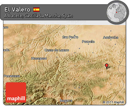 Satellite 3D Map of El Valero