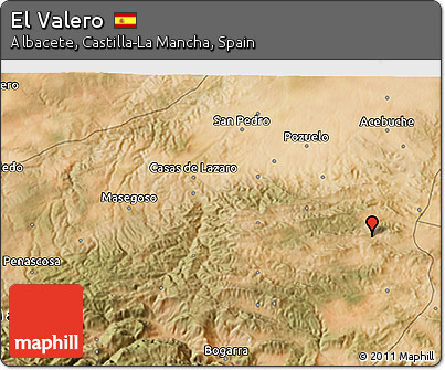 Satellite 3D Map of El Valero
