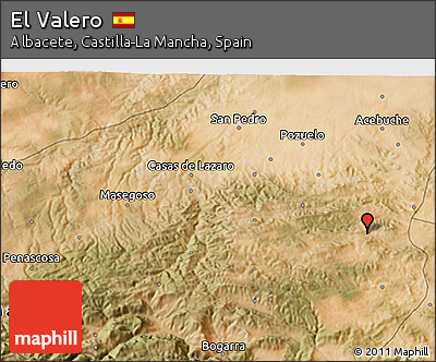 Satellite 3D Map of El Valero