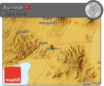 Physical 3D Map of Ayrıtepe