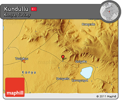 Physical 3D Map of Kundullu