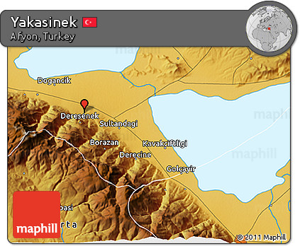 Physical 3D Map of Yakasinek