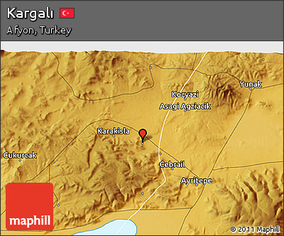 Physical 3D Map of Kargalı