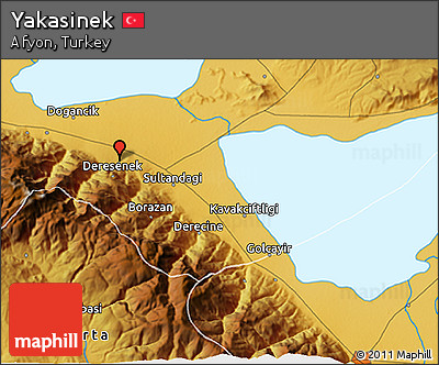 Physical 3D Map of Yakasinek