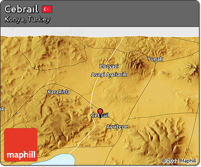 Physical 3D Map of Cebrail