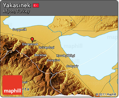 Physical 3D Map of Yakasinek