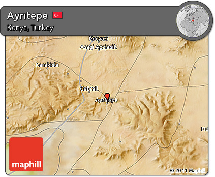 Satellite 3D Map of Ayrıtepe