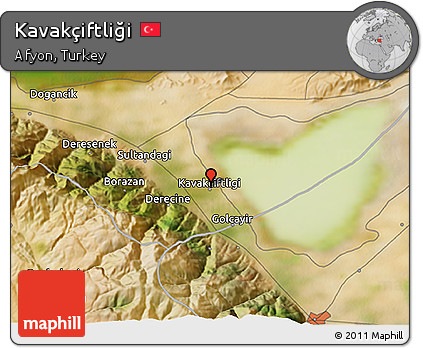 Satellite 3D Map of Kavakçiftliği