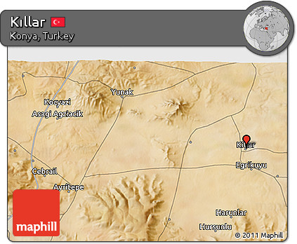 Satellite 3D Map of Kıllar