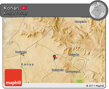 Satellite 3D Map of Konarı
