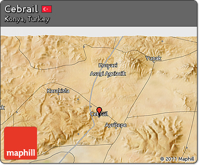 Satellite 3D Map of Cebrail