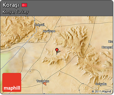 Satellite 3D Map of Koraşı