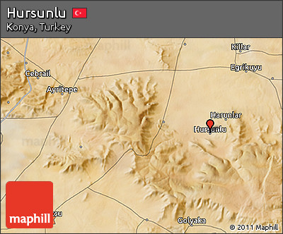 Satellite 3D Map of Hursunlu