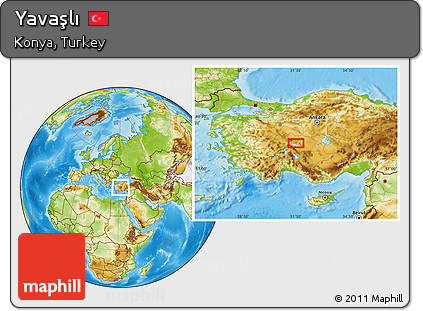 Physical Location Map of Yavaşlı