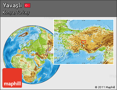 Physical Location Map of Yavaşlı