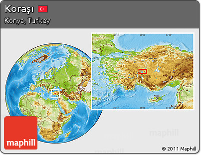 Physical Location Map of Koraşı