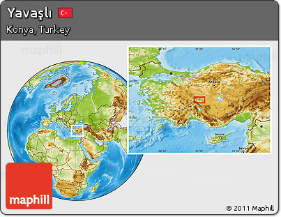 Physical Location Map of Yavaşlı
