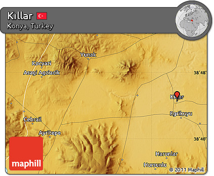 Physical Map of Kıllar
