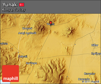 Physical Map of Yunak