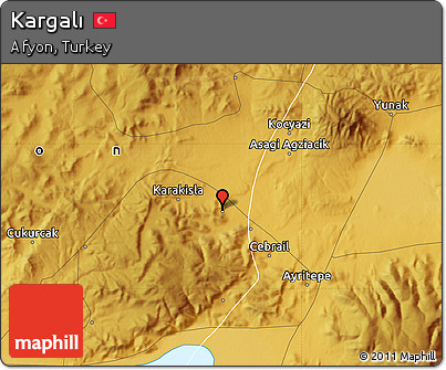 Physical Map of Kargalı