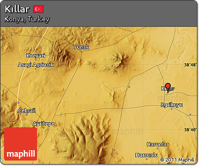 Physical Map of Kıllar