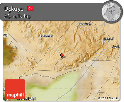 Satellite Map of Üçkuyu
