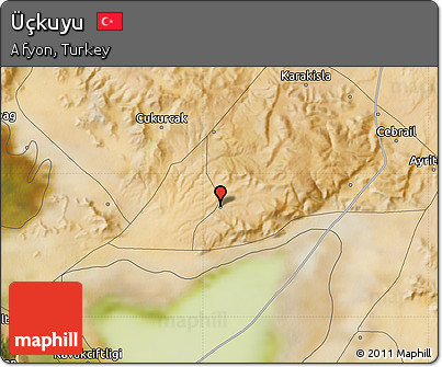 Satellite Map of Üçkuyu