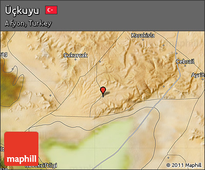 Satellite Map of Üçkuyu