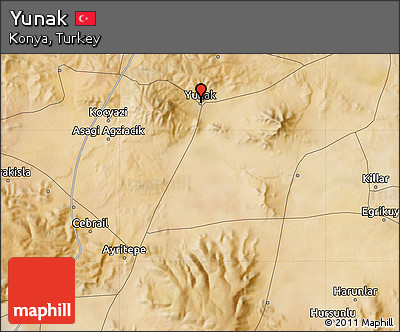 Satellite Map of Yunak
