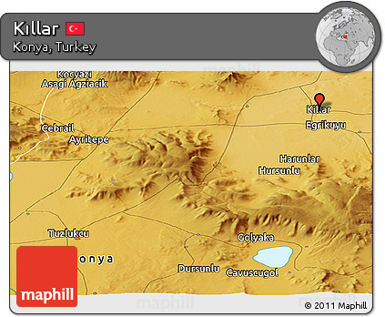 Physical Panoramic Map of Kıllar