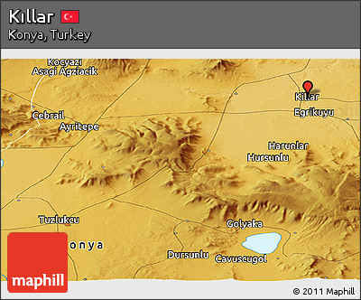Physical Panoramic Map of Kıllar