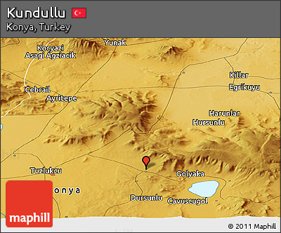 Physical Panoramic Map of Kundullu